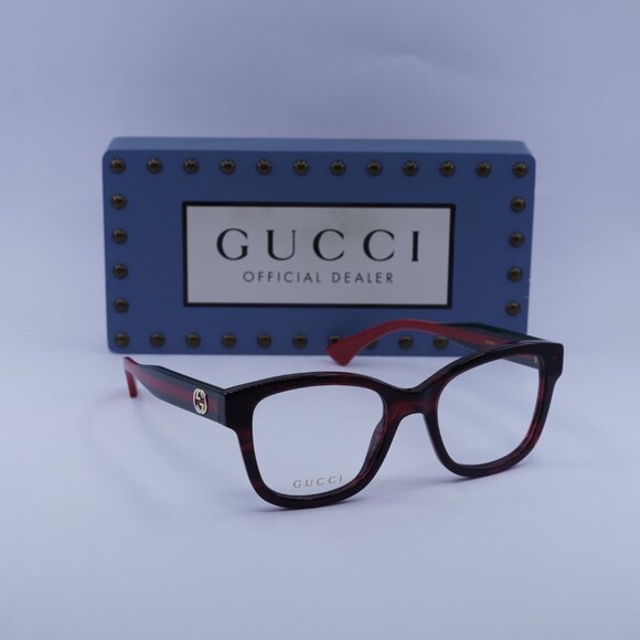 Gucci GG1863O 003 Square Eyeglasses 51mm - Havana - Picture 7 of 12